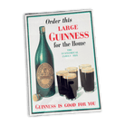 Vintage Metal Sign - Retro Advertising, Large Guinness For Home - Price Crash Furniture