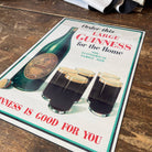 Vintage Metal Sign - Retro Advertising, Large Guinness For Home - Price Crash Furniture
