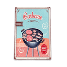Vintage Metal Sign - Retro Barbecue Party Sign - Price Crash Furniture