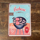 Vintage Metal Sign - Retro Barbecue Party Sign - Price Crash Furniture