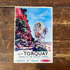 Vintage Metal Sign - Vintage Metal Sign - British Railways Retro Advertising, Torquay Queen Of The English Riviera - Price Crash Furniture