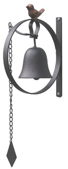 Wall Hanging Bell With Bird Design - Price Crash Furniture