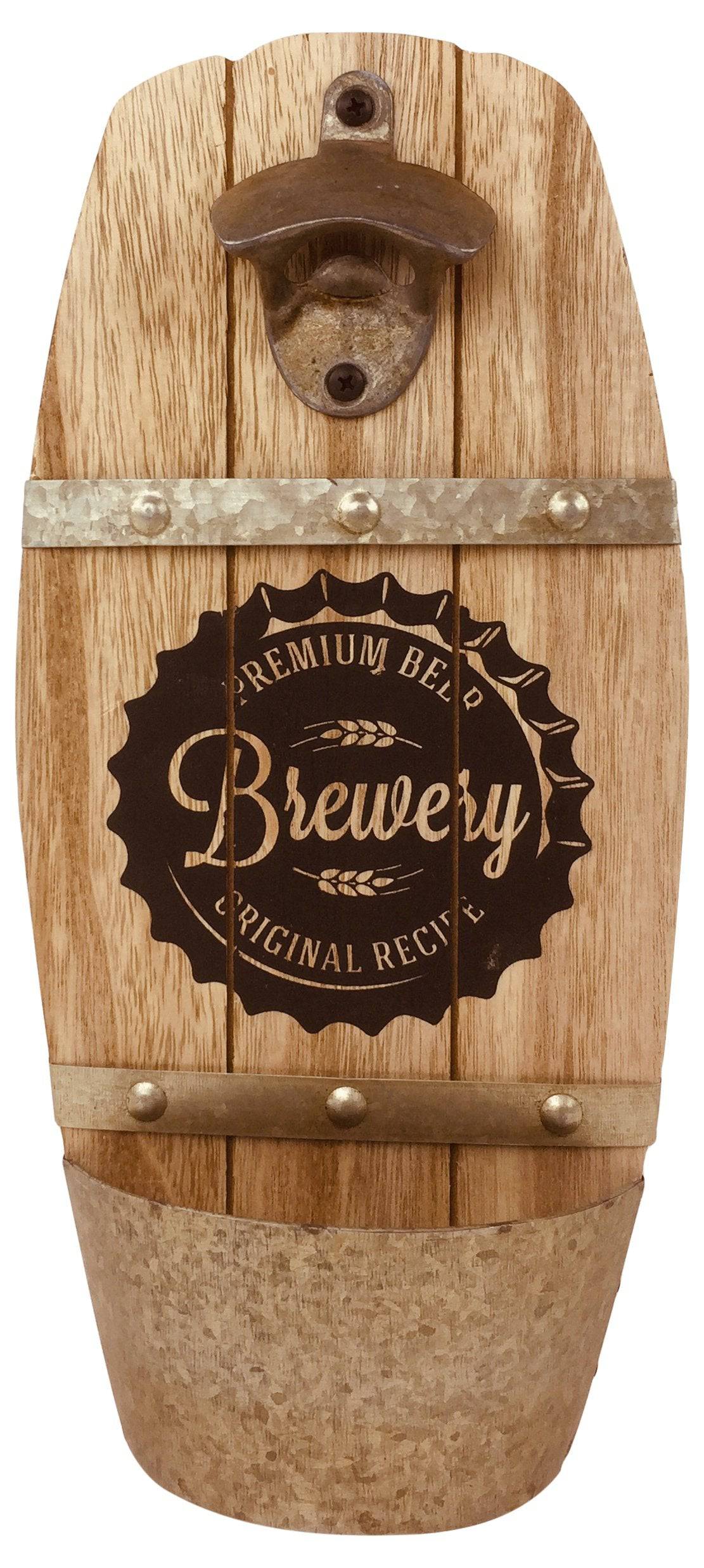 Wall Hanging Brewery Barrel Bottle Opener - Price Crash Furniture