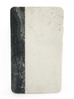 White & Grey Marble Chopping Board 40cm - Price Crash Furniture