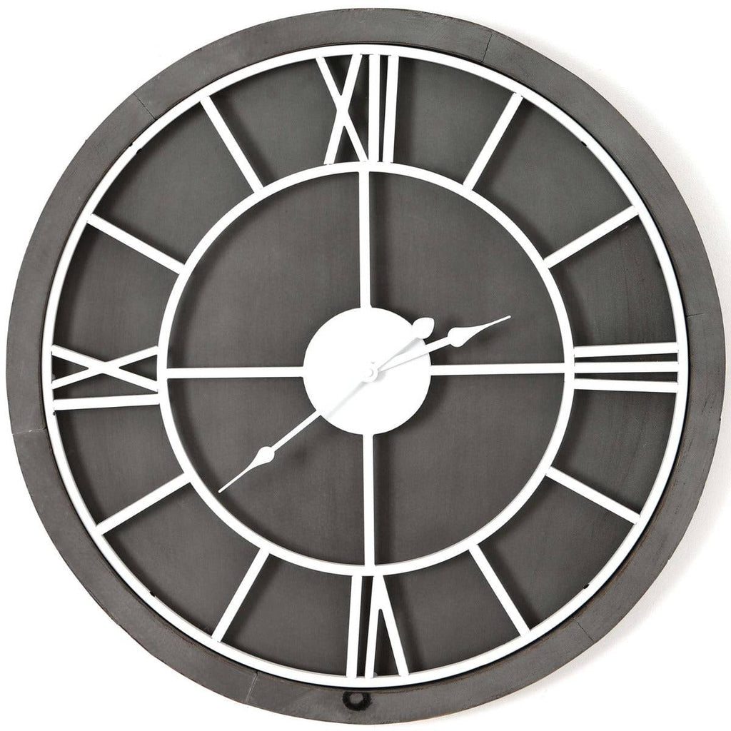 Williston Grey Square Wall Clock - Price Crash Furniture