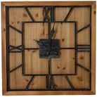 Williston Square Large Wooden Wall Clock - Price Crash Furniture