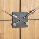 Williston Square Large Wooden Wall Clock - Price Crash Furniture