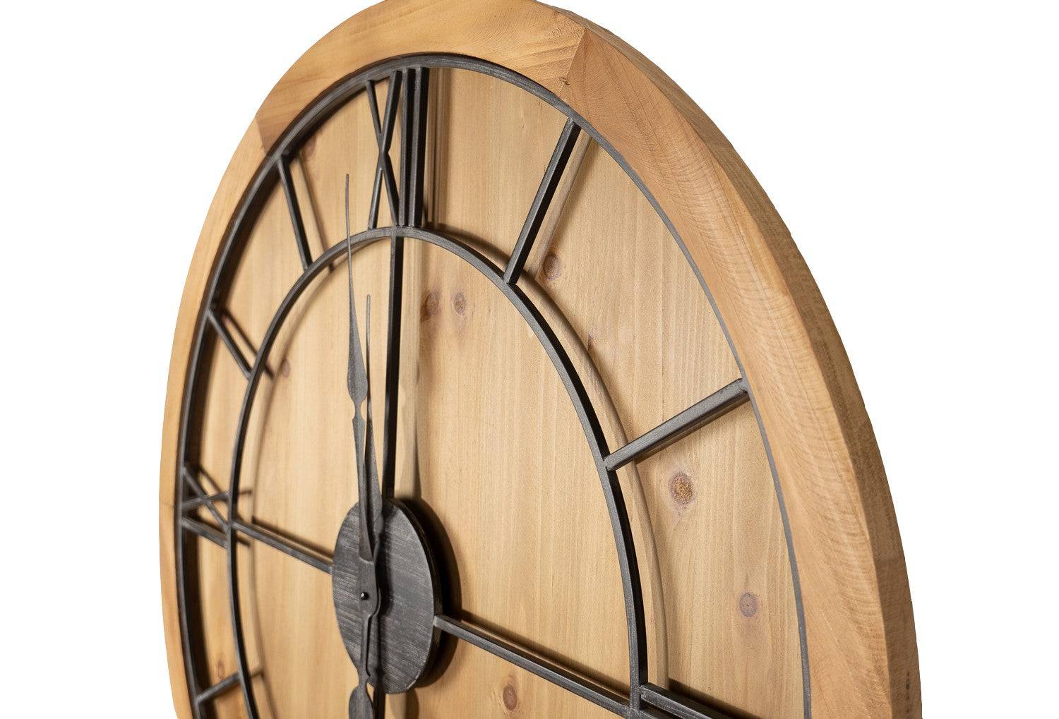 Williston Square Wooden Wall Clock - Price Crash Furniture