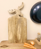 Wooden Deer Chopping Board 45cm - Price Crash Furniture