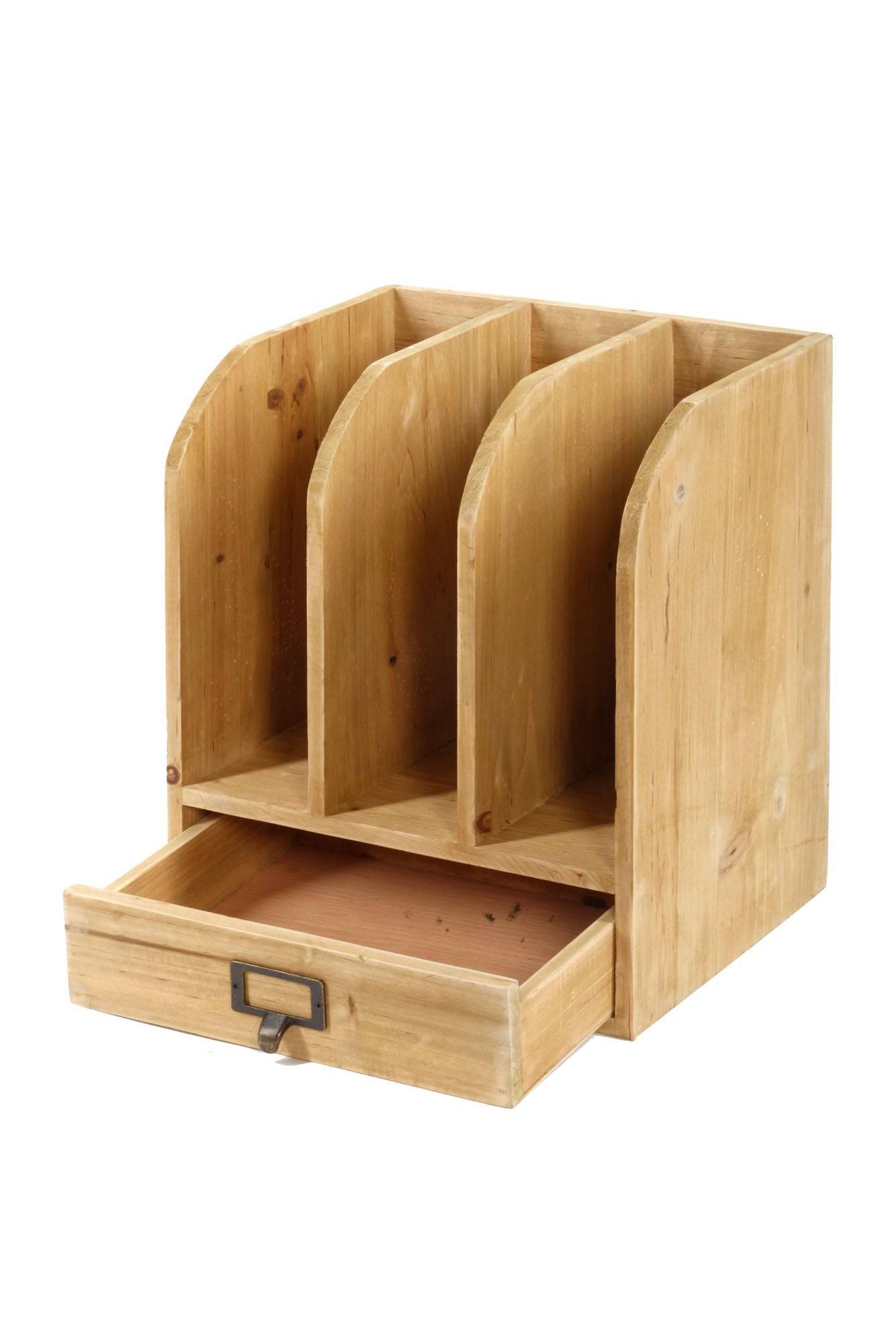 Wooden Files with Drawer 30 x 23 x 35 cm - Price Crash Furniture