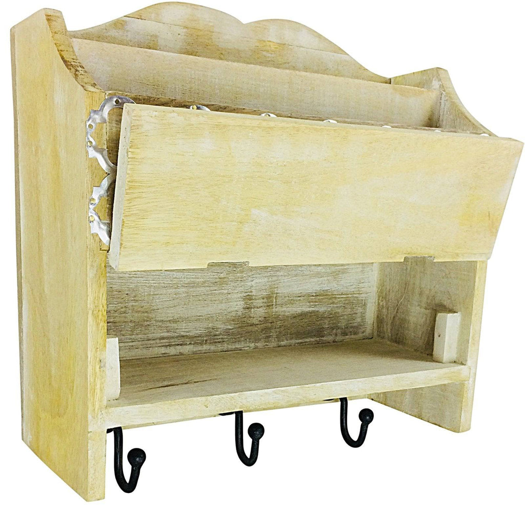 Wooden Mail Box Letter Box 28cm - Price Crash Furniture
