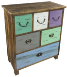 Wooden Storage Cabinet With 6 Drawers 69cm - Price Crash Furniture