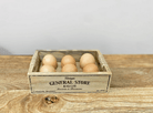 Wooden String Handle Egg Crate 19cm - Price Crash Furniture