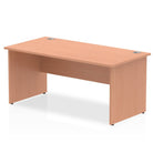 Impulse Straight Desk Beech Top Panel End Leg - Price Crash Furniture