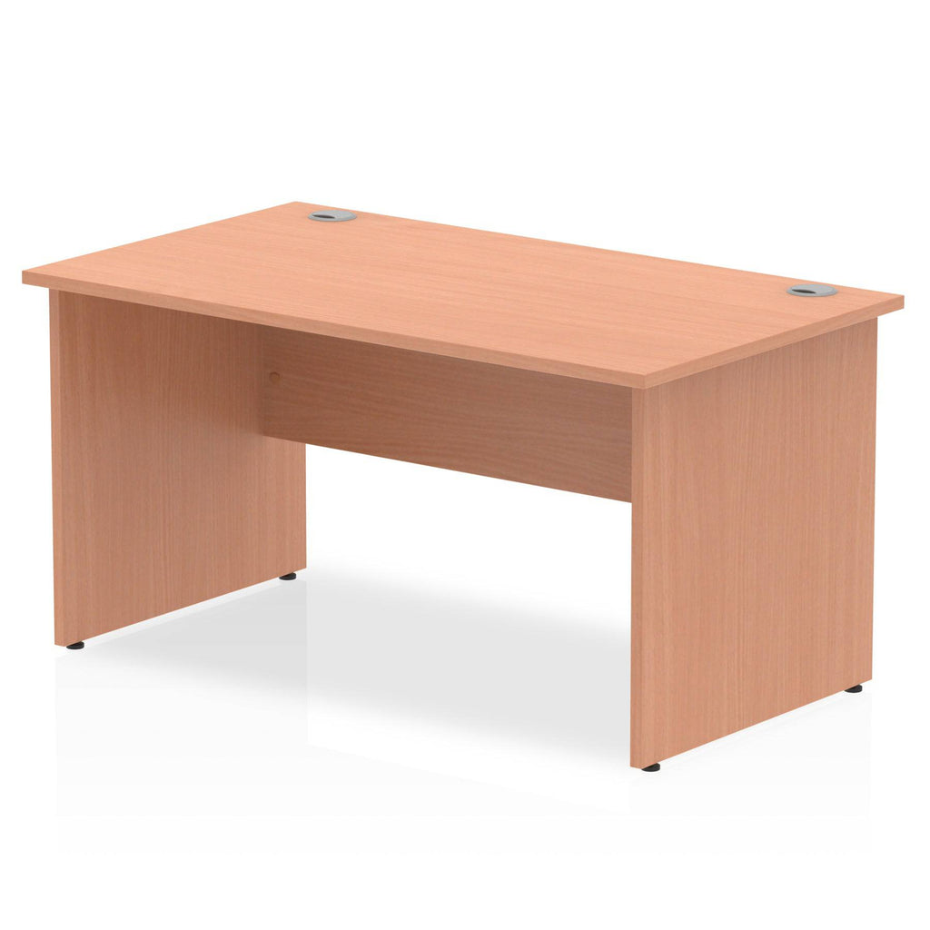 Impulse Straight Desk Beech Top Panel End Leg - Price Crash Furniture