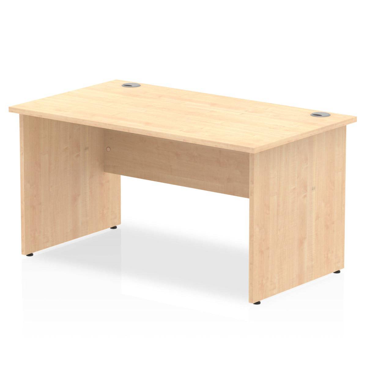 Impulse Straight Desk Maple Top Panel End Leg - Price Crash Furniture