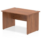 Impulse Straight Desk Walnut Top Panel End Leg - Price Crash Furniture