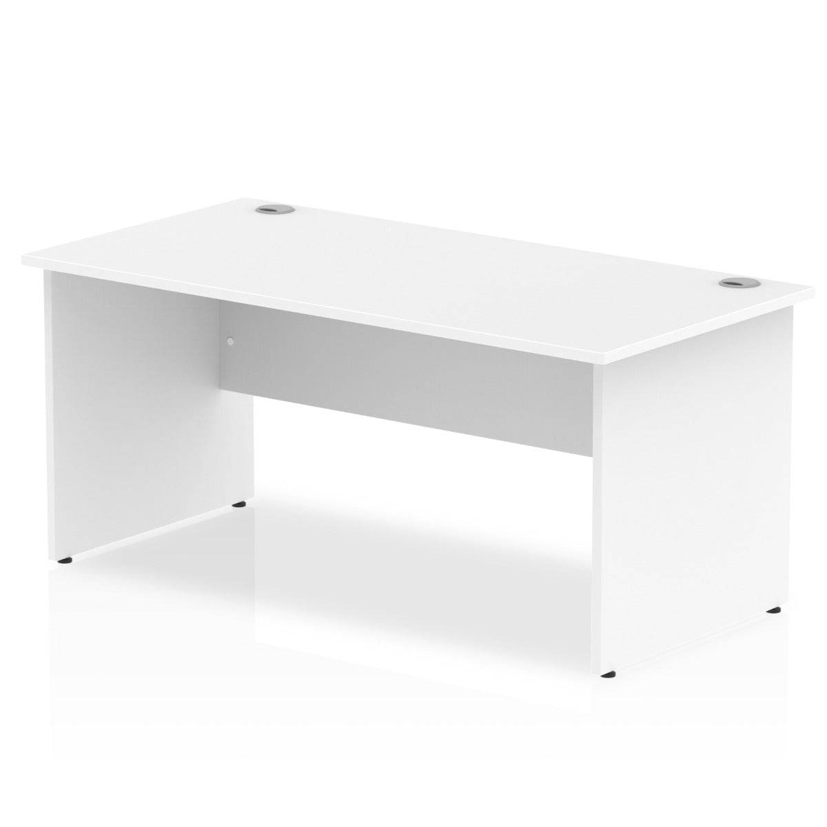 Impulse Straight Desk White Top Panel End Leg - Price Crash Furniture