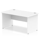 Impulse Straight Desk White Top Panel End Leg - Price Crash Furniture