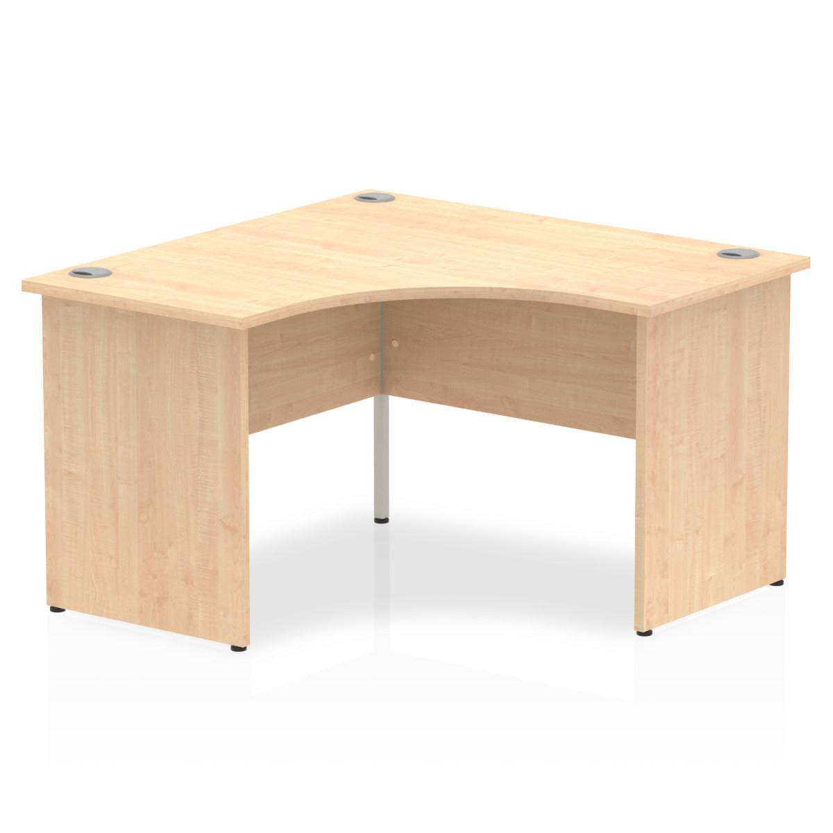 Impulse Crescent Desk with Maple Top and Panel End Leg - Price Crash Furniture