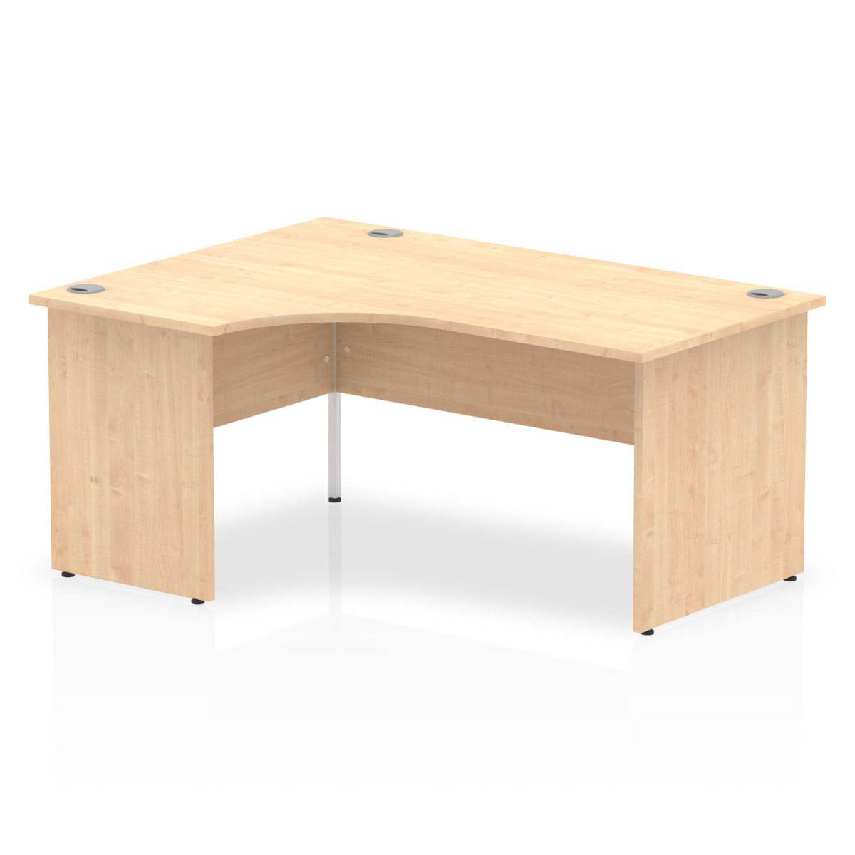 Impulse Crescent Desk with Maple Top and Panel End Leg - Price Crash Furniture