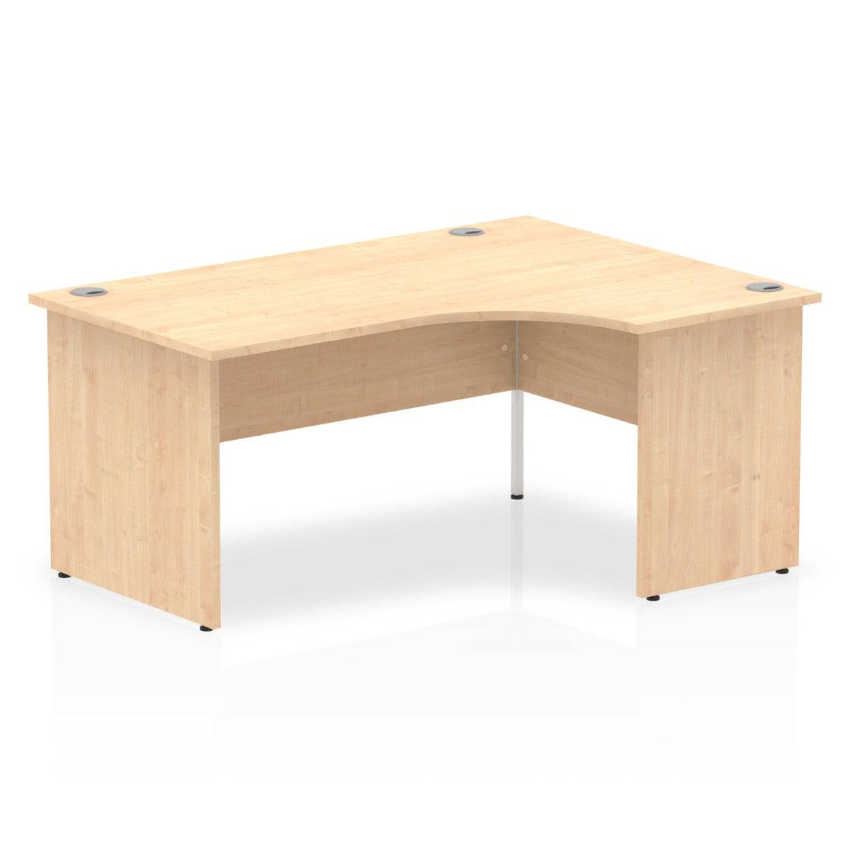 Impulse Crescent Desk with Maple Top and Panel End Leg - Price Crash Furniture