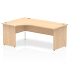 Impulse Crescent Desk with Maple Top and Panel End Leg - Price Crash Furniture