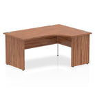 Impulse Crescent Desk with Walnut Top and Panel End Leg - Price Crash Furniture