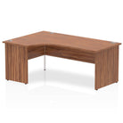 Impulse Crescent Desk with Walnut Top and Panel End Leg - Price Crash Furniture