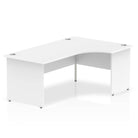 Impulse Crescent Desk with White Top and Panel End Leg - Price Crash Furniture