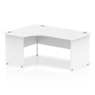 Impulse Crescent Desk with White Top and Panel End Leg - Price Crash Furniture