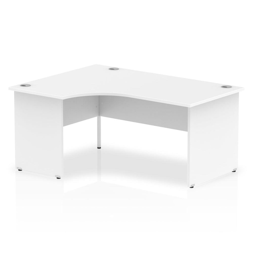 Impulse Crescent Desk with White Top and Panel End Leg - Price Crash Furniture