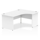 Impulse Crescent Desk with White Top and Panel End Leg - Price Crash Furniture