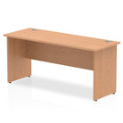 Impulse 600mm deep Straight Desk with Oak Top and Panel End Leg - Price Crash Furniture