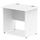 Impulse 600mm deep Straight Desk with White Top and Panel End Leg - Price Crash Furniture