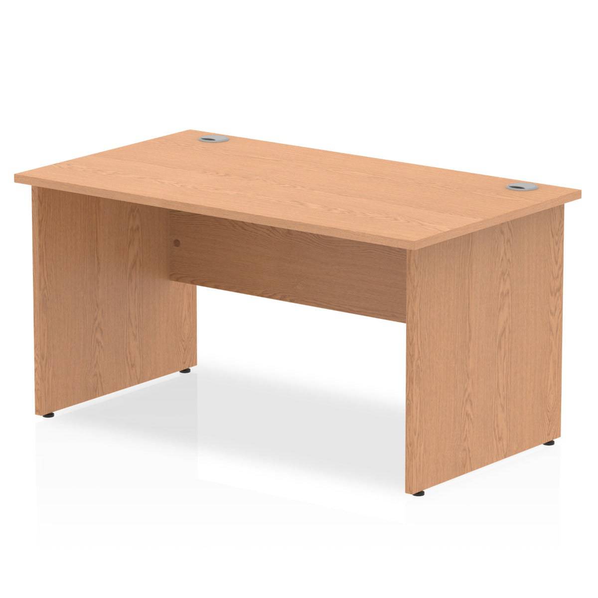 Impulse Straight Desk Oak Top Panel End Leg - Price Crash Furniture