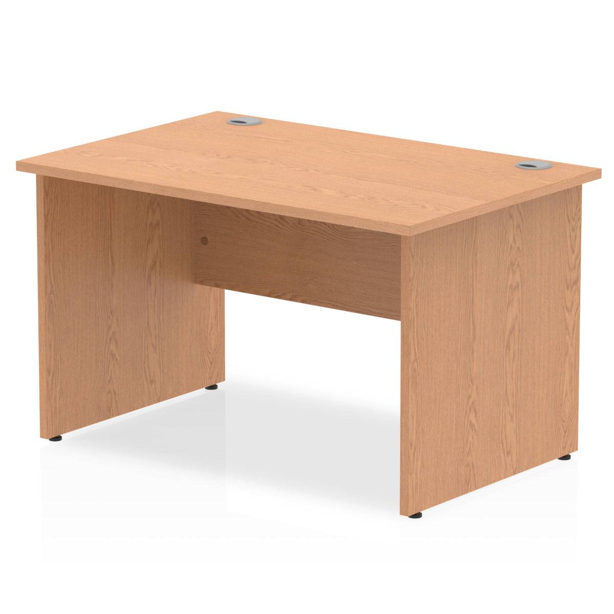 Impulse Straight Desk Oak Top Panel End Leg - Price Crash Furniture