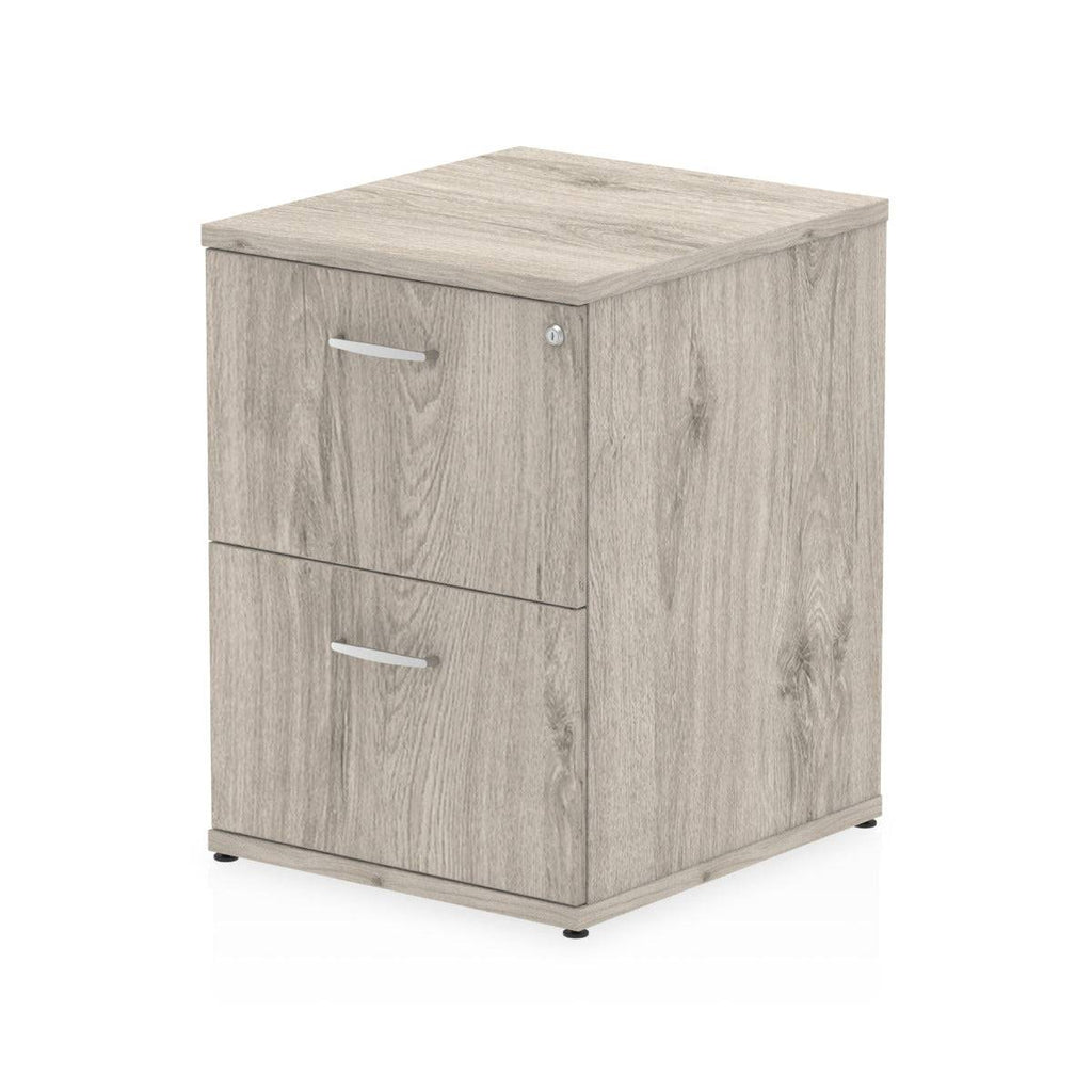 Impulse Filing Cabinet Grey Oak - Price Crash Furniture