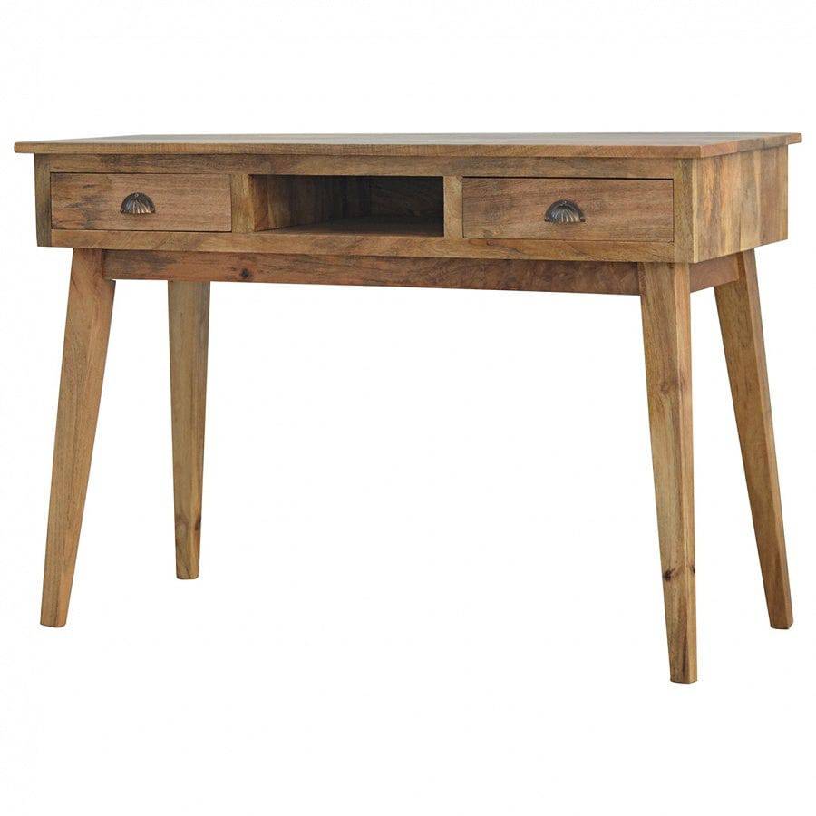 1 Drawer Writing Desk With Flute Legs - Price Crash Furniture