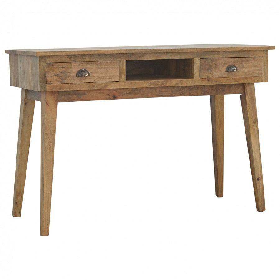 1 Drawer Writing Desk With Flute Legs - Price Crash Furniture