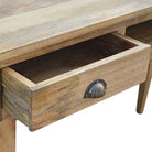 1 Drawer Writing Desk With Flute Legs - Price Crash Furniture