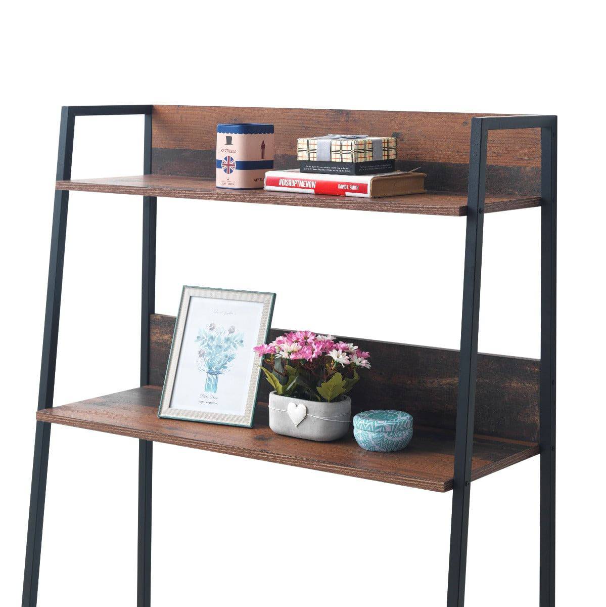 Abbey Ladder Bookcase Shelf (wide) with 4 Shelves by TAD - Price Crash Furniture