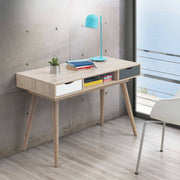 Alford Desk with 2 Drawers in Sonoma Oak and Grey - Price Crash Furniture