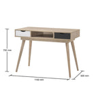 Alford TV Unit in Sonoma Oak and Grey by TAD - Price Crash Furniture