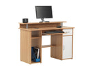 Alphason Albany Beech Computer Desk - Price Crash Furniture