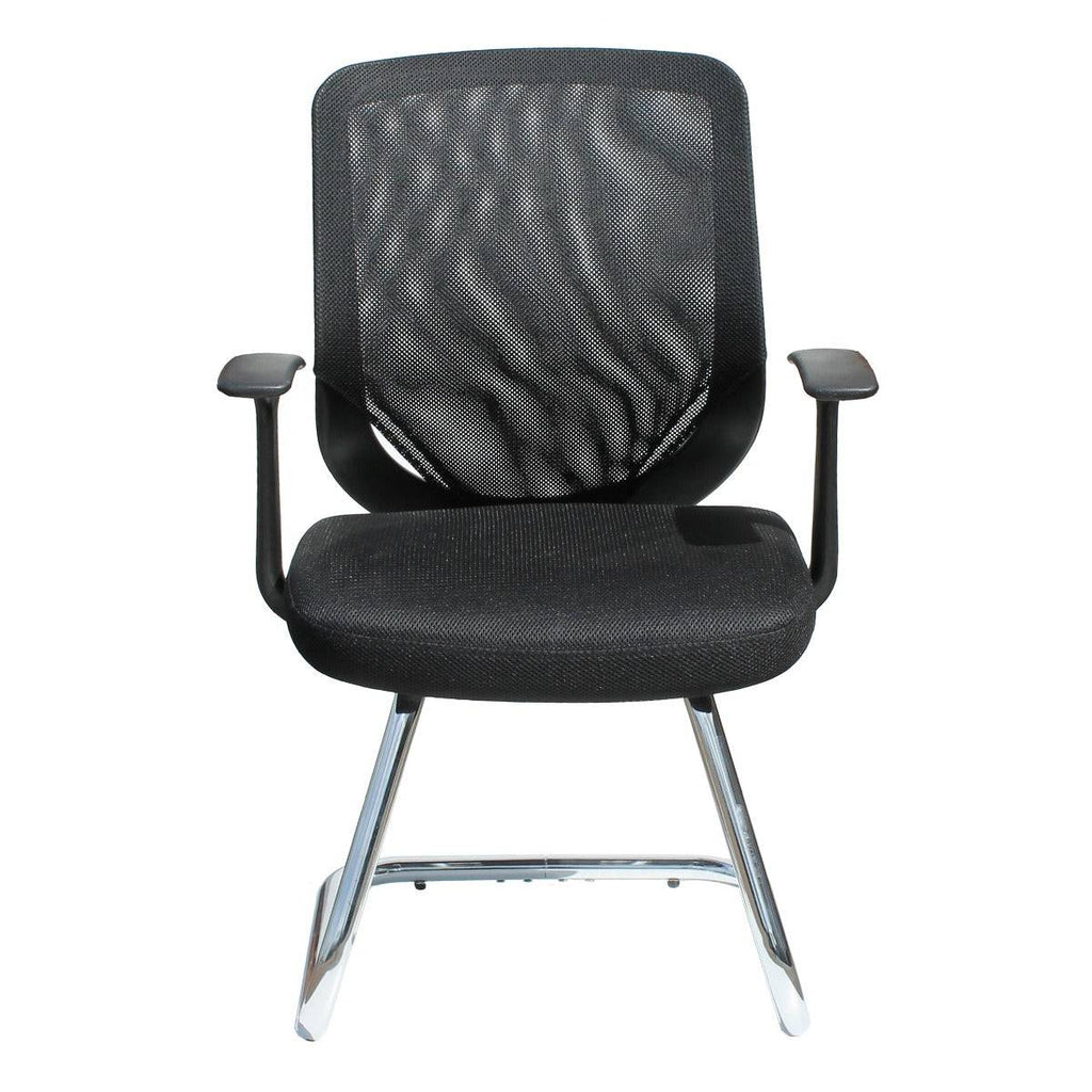 Alphason Atlanta Black Mesh Visitor Chair - Price Crash Furniture