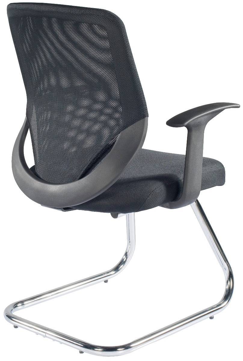 Alphason Atlanta Black Mesh Visitor Chair - Price Crash Furniture