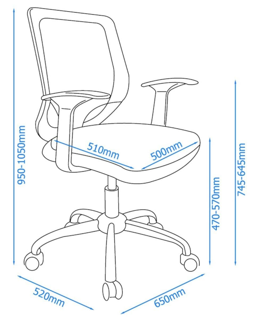 Alphason Atlanta Grey Mesh Office Chair - Price Crash Furniture