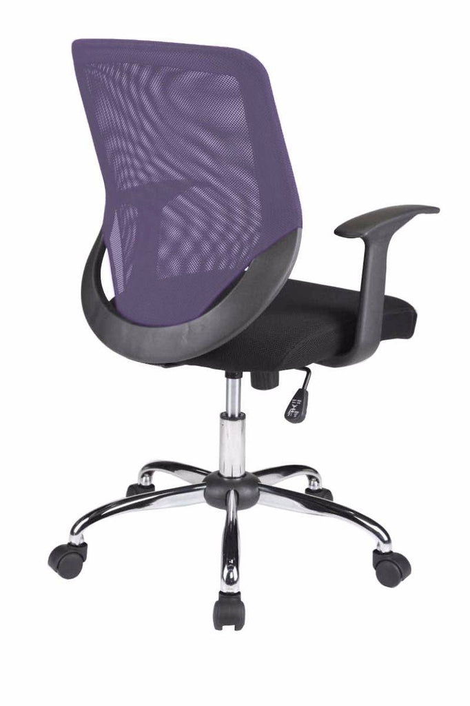 Alphason Atlanta Purple Mesh Office Chair - Price Crash Furniture