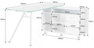 Alphason Augusta Premium White & Glass Corner Desk Workstation - Price Crash Furniture